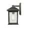 Z-Lite Portland 1 Light Outdoor Wall Light, Oil Rubbed Bronze And Clear Seedy 531M-ORB - alternate 6
